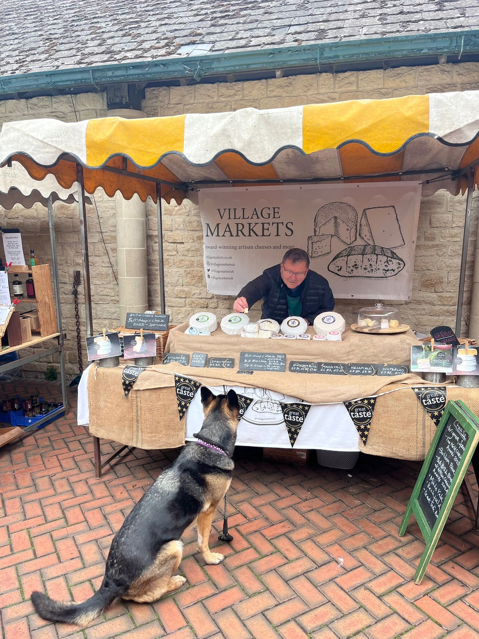 Our most enthusiastic taster at Stroud market